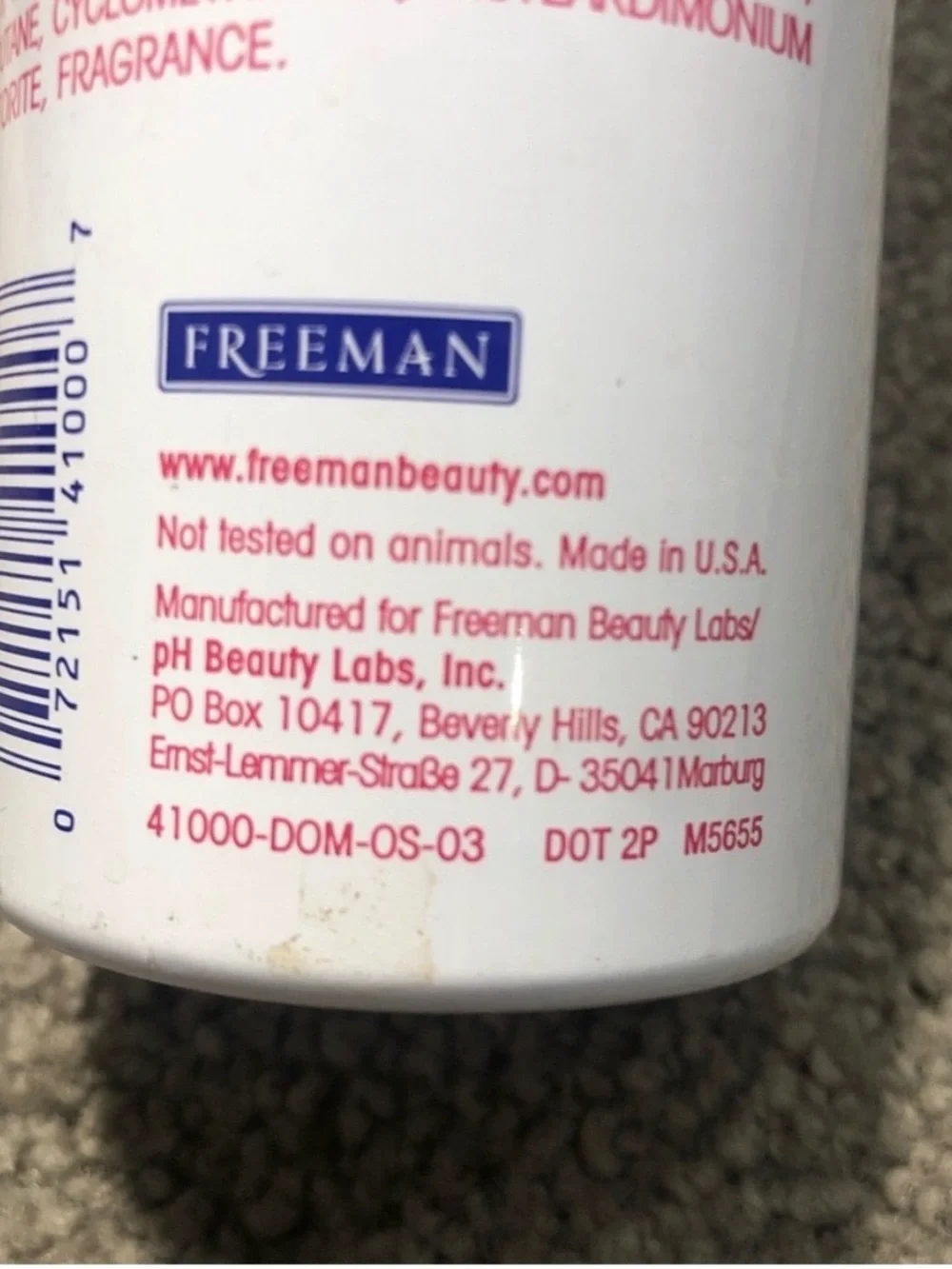 Freeman Psssst! Instant Dry Shampoo True Original, Refreshes & Revives, 5.3oz